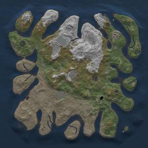 Thumbnail Rust Map: Procedural Map, Size: 4000, Seed: 2038008432, 17 Monuments