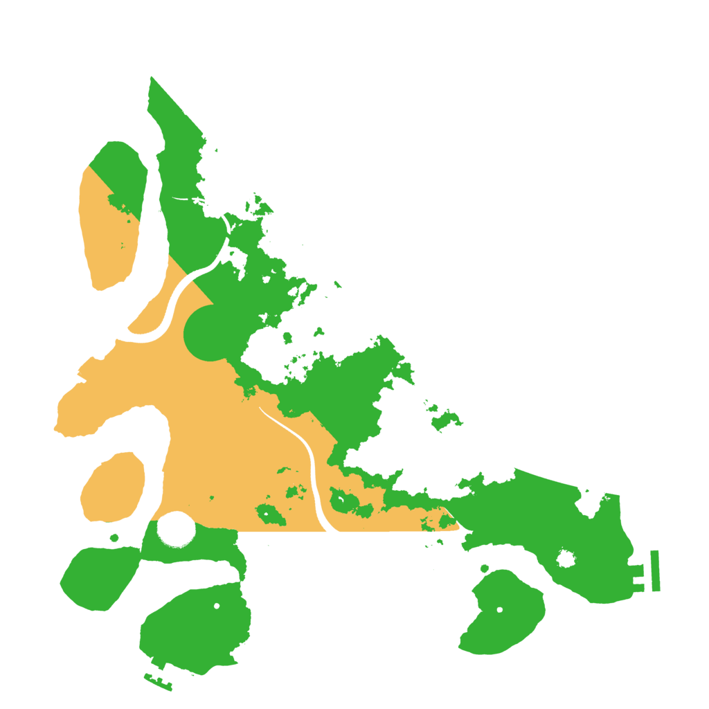 Biome Rust Map: Procedural Map, Size: 3500, Seed: 6240293