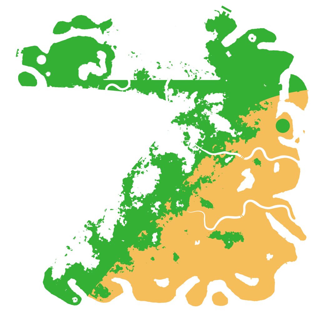 Biome Rust Map: Procedural Map, Size: 6000, Seed: 936287429