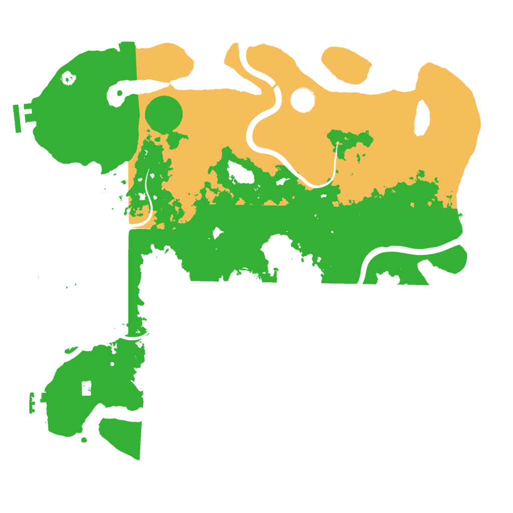Biome Rust Map: Procedural Map, Size: 3700, Seed: 1891574504