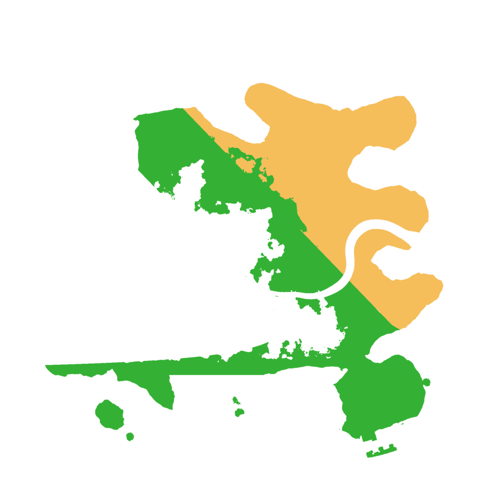 Biome Rust Map: Procedural Map, Size: 2500, Seed: 1628523264