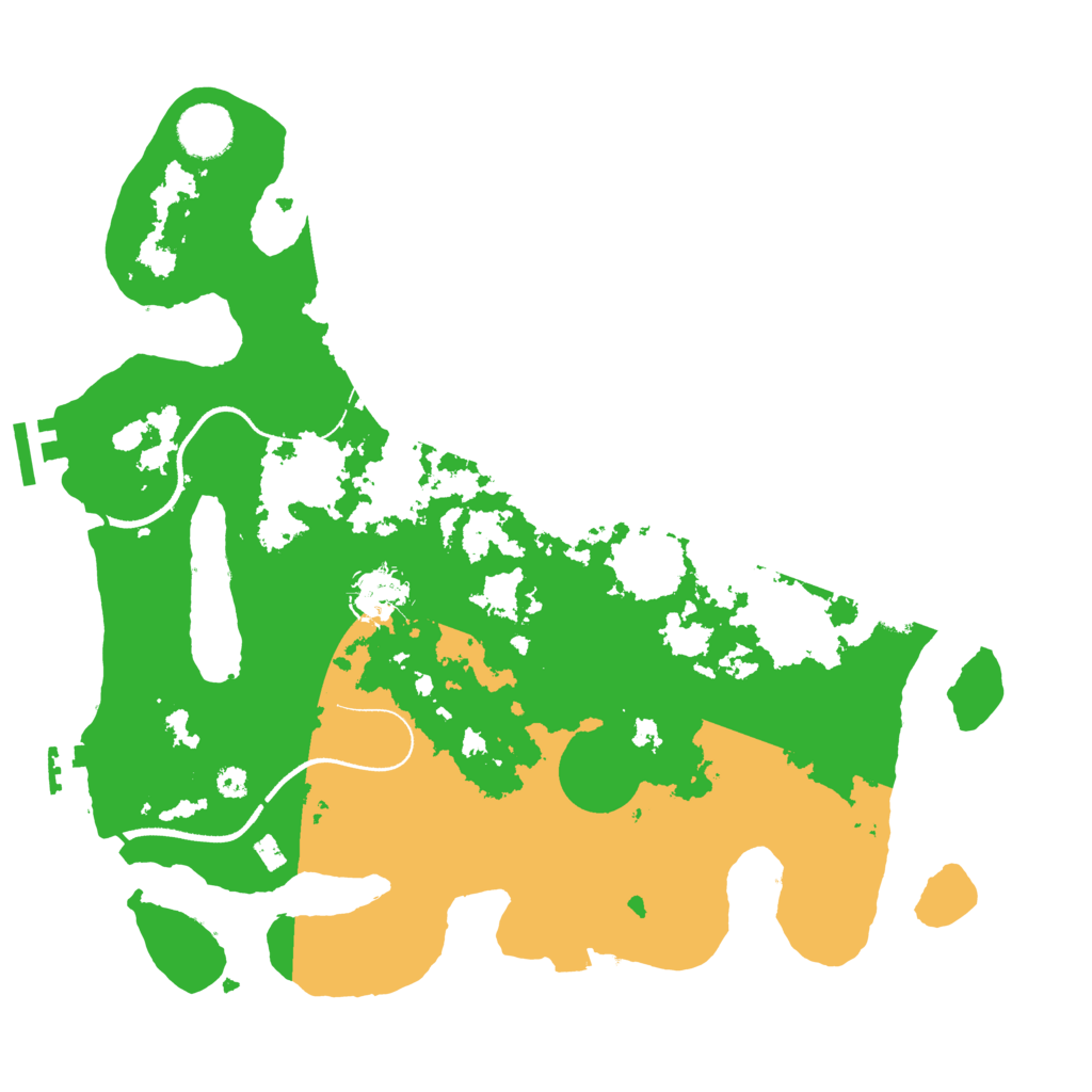 Biome Rust Map: Procedural Map, Size: 3500, Seed: 78458