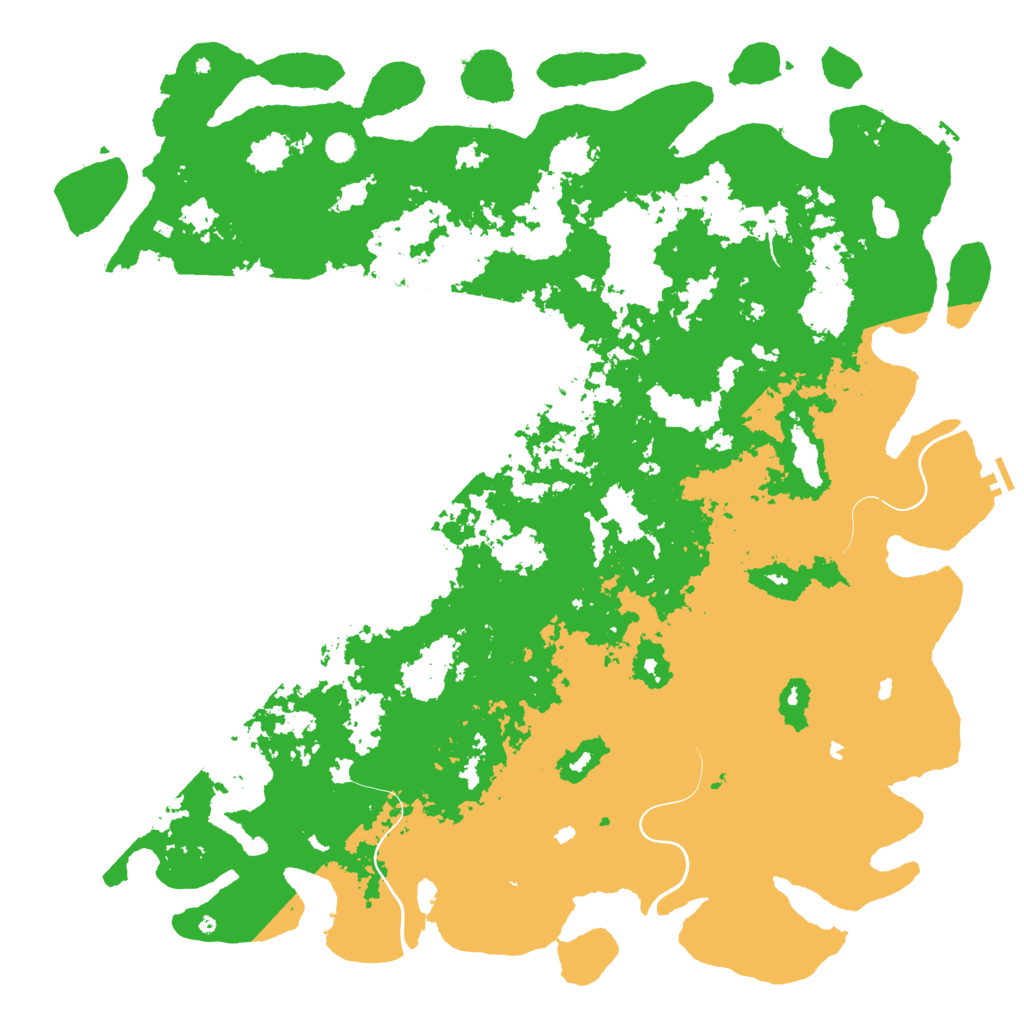 Biome Rust Map: Procedural Map, Size: 6000, Seed: 23865