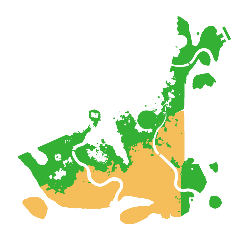 Biome Rust Map: Procedural Map, Size: 3500, Seed: 1489813