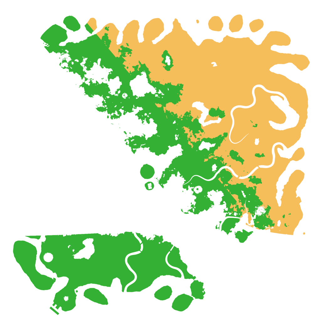 Biome Rust Map: Procedural Map, Size: 6000, Seed: 824230267