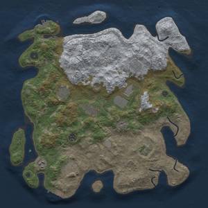 Thumbnail Rust Map: Procedural Map, Size: 4000, Seed: 103, 18 Monuments