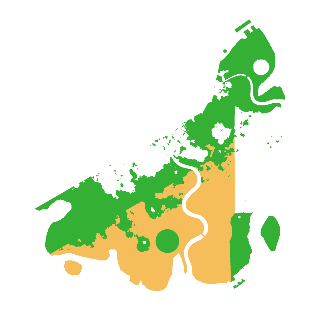 Biome Rust Map: Procedural Map, Size: 3500, Seed: 1623119