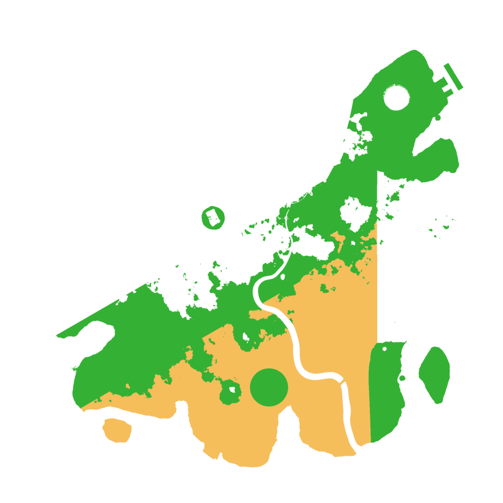 Biome Rust Map: Procedural Map, Size: 3500, Seed: 1623119