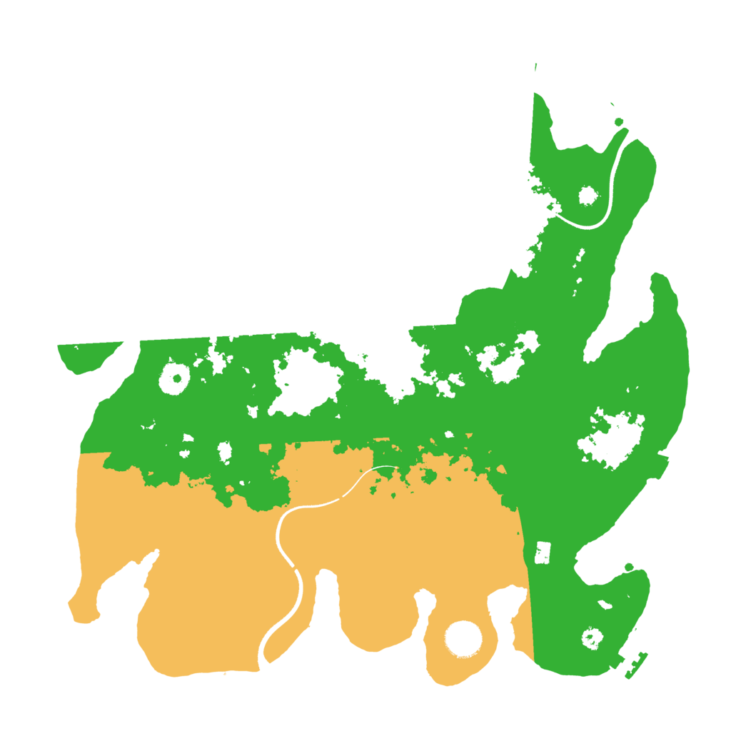 Biome Rust Map: Procedural Map, Size: 3500, Seed: 136201002