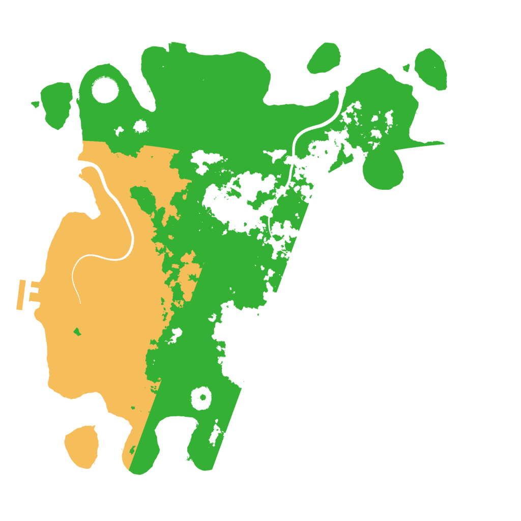 Biome Rust Map: Procedural Map, Size: 3500, Seed: 154379