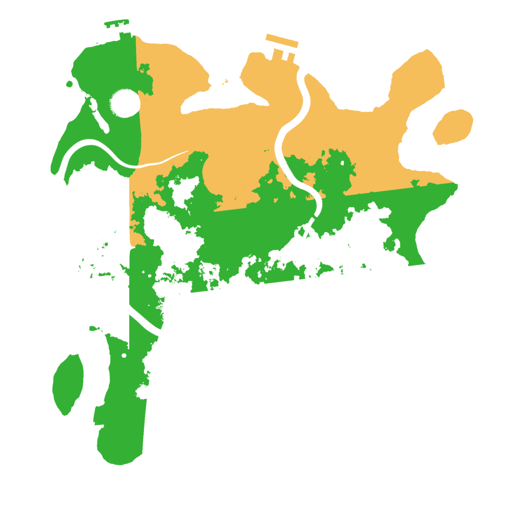 Biome Rust Map: Procedural Map, Size: 3200, Seed: 1936350758