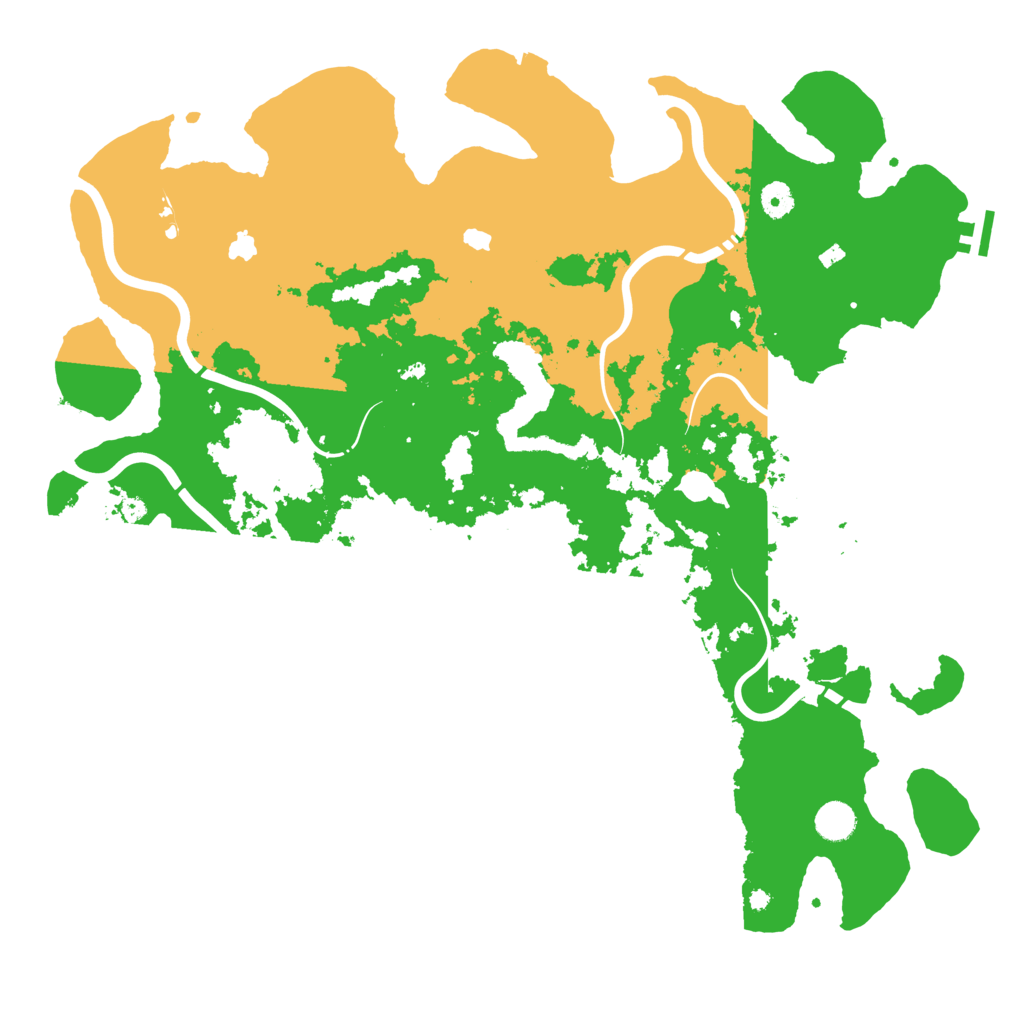 Biome Rust Map: Procedural Map, Size: 4500, Seed: 6140504