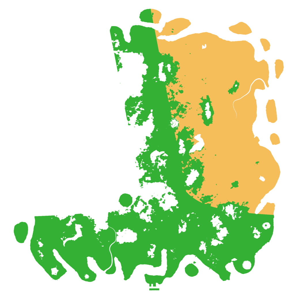 Biome Rust Map: Procedural Map, Size: 6000, Seed: 666215