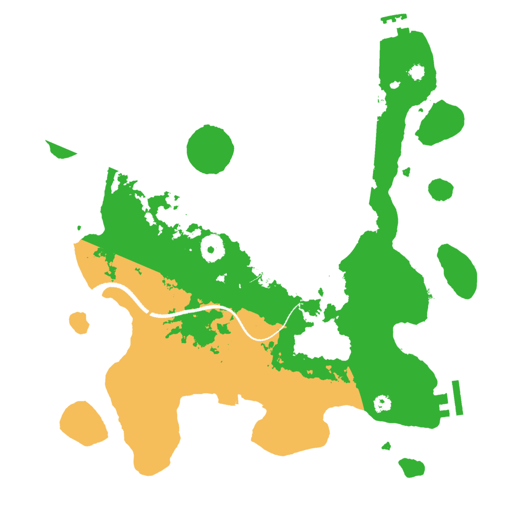 Biome Rust Map: Procedural Map, Size: 3000, Seed: 987619408