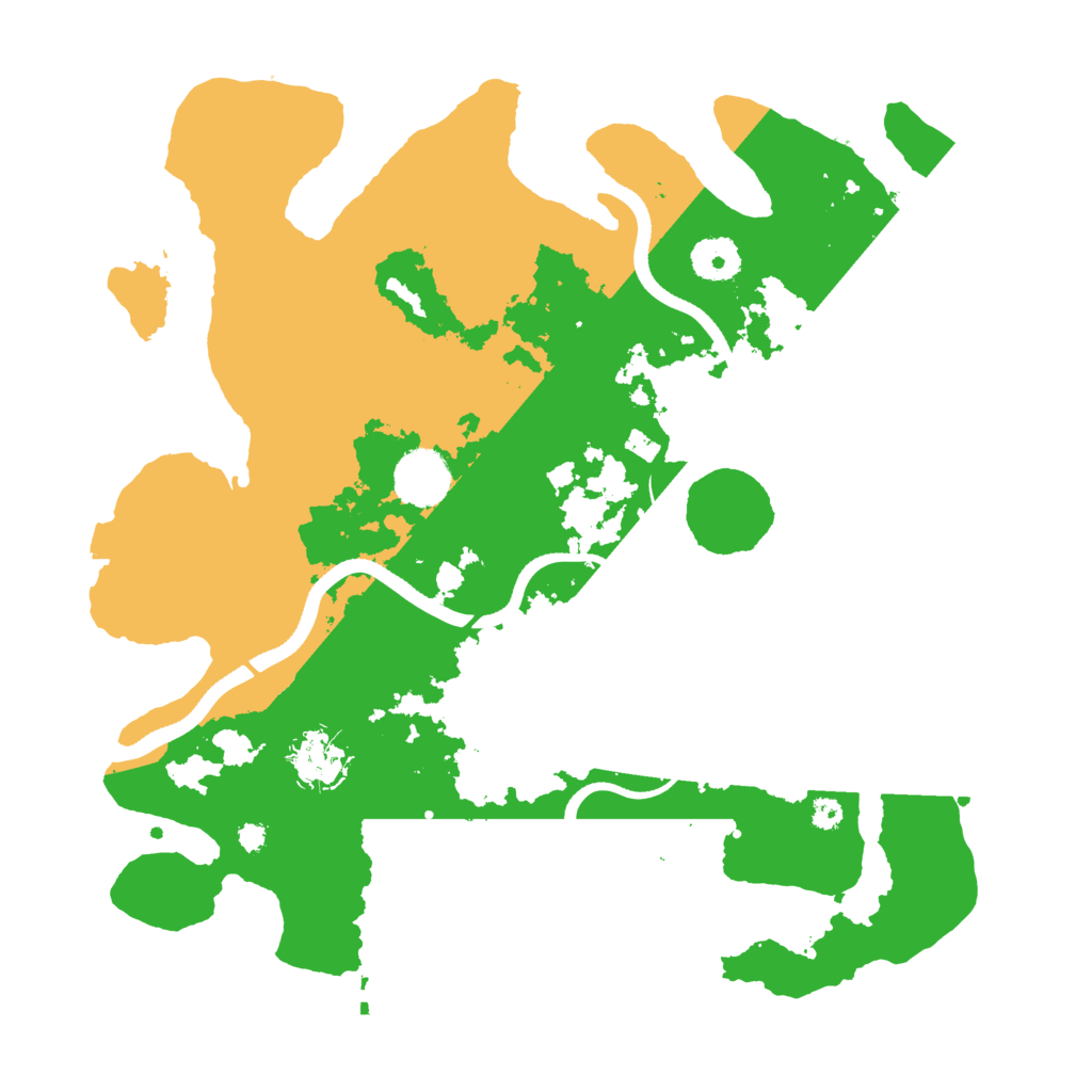 Biome Rust Map: Procedural Map, Size: 3500, Seed: 12555425