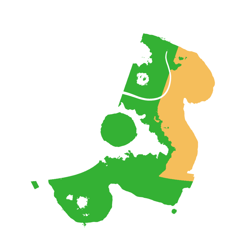 Biome Rust Map: Procedural Map, Size: 2000, Seed: 45257545