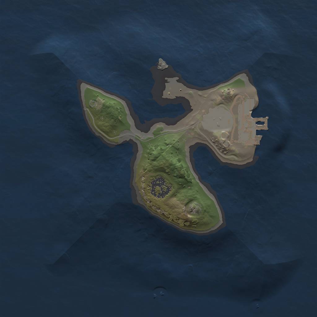 Rust Map: Procedural Map, Size: 1500, Seed: 13770, 5 Monuments