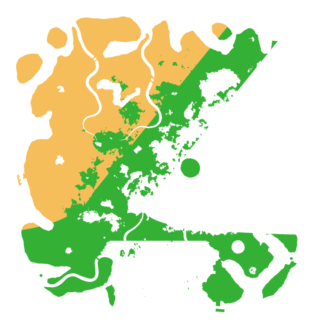 Biome Rust Map: Procedural Map, Size: 4500, Seed: 1116672
