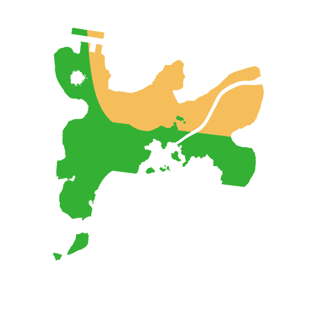 Biome Rust Map: Procedural Map, Size: 2000, Seed: 6789