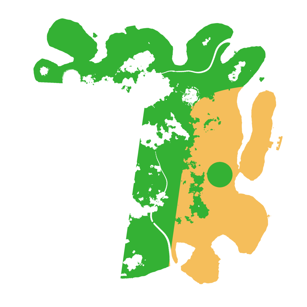 Biome Rust Map: Procedural Map, Size: 3200, Seed: 127456