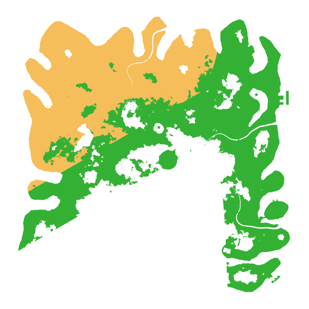 Biome Rust Map: Procedural Map, Size: 4500, Seed: 4100219