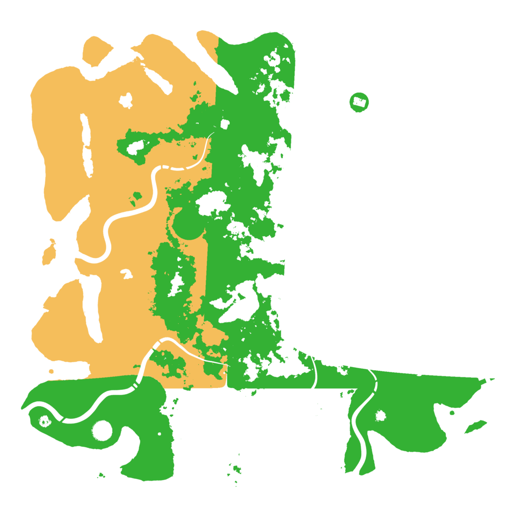 Biome Rust Map: Procedural Map, Size: 4500, Seed: 409140