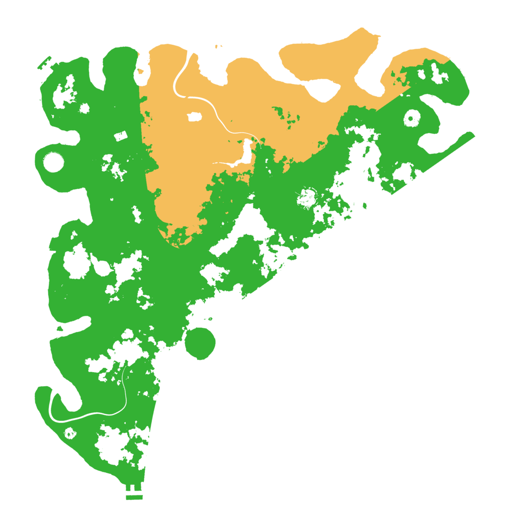 Biome Rust Map: Procedural Map, Size: 4500, Seed: 724974