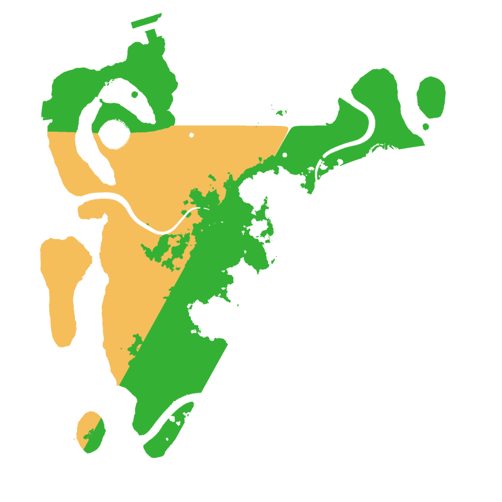 Biome Rust Map: Procedural Map, Size: 3050, Seed: 4756913