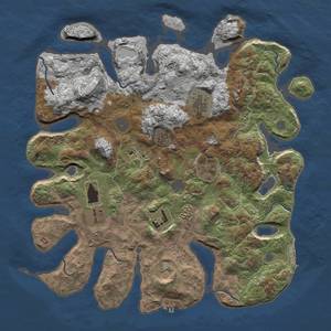 Thumbnail Rust Map: Procedural Map, Size: 4000, Seed: 11, 14 Monuments