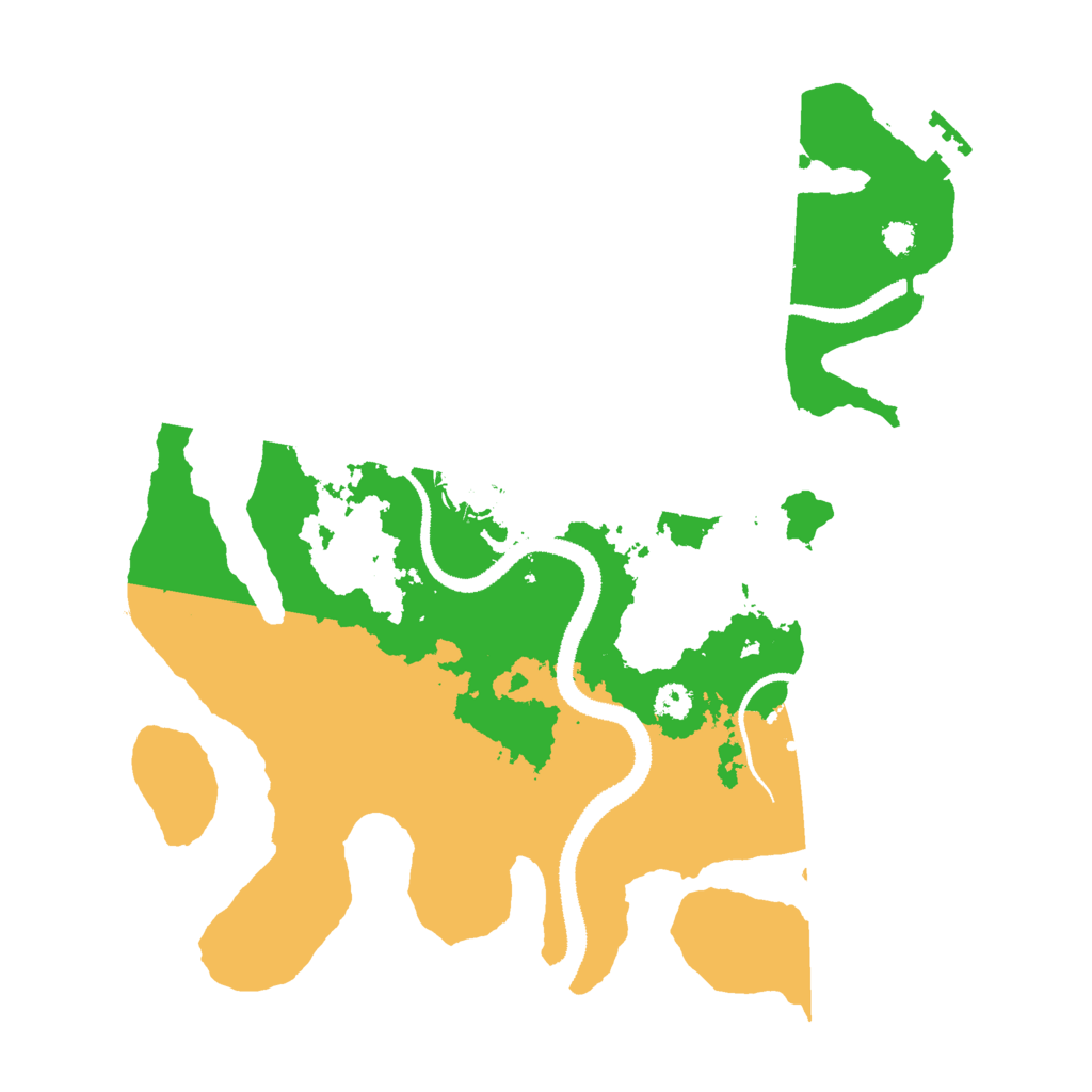 Biome Rust Map: Procedural Map, Size: 3000, Seed: 15639850