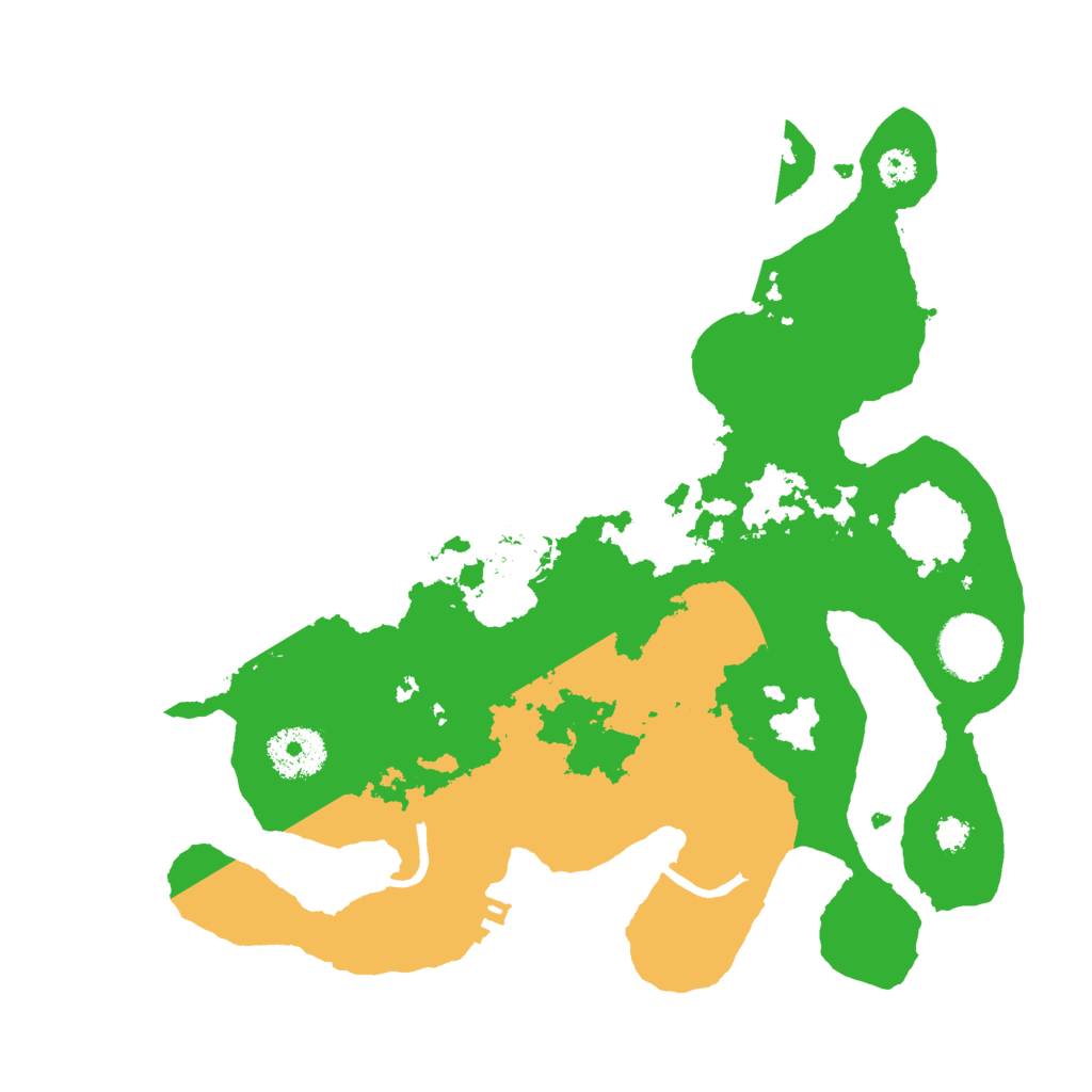 Biome Rust Map: Procedural Map, Size: 3000, Seed: 43092796