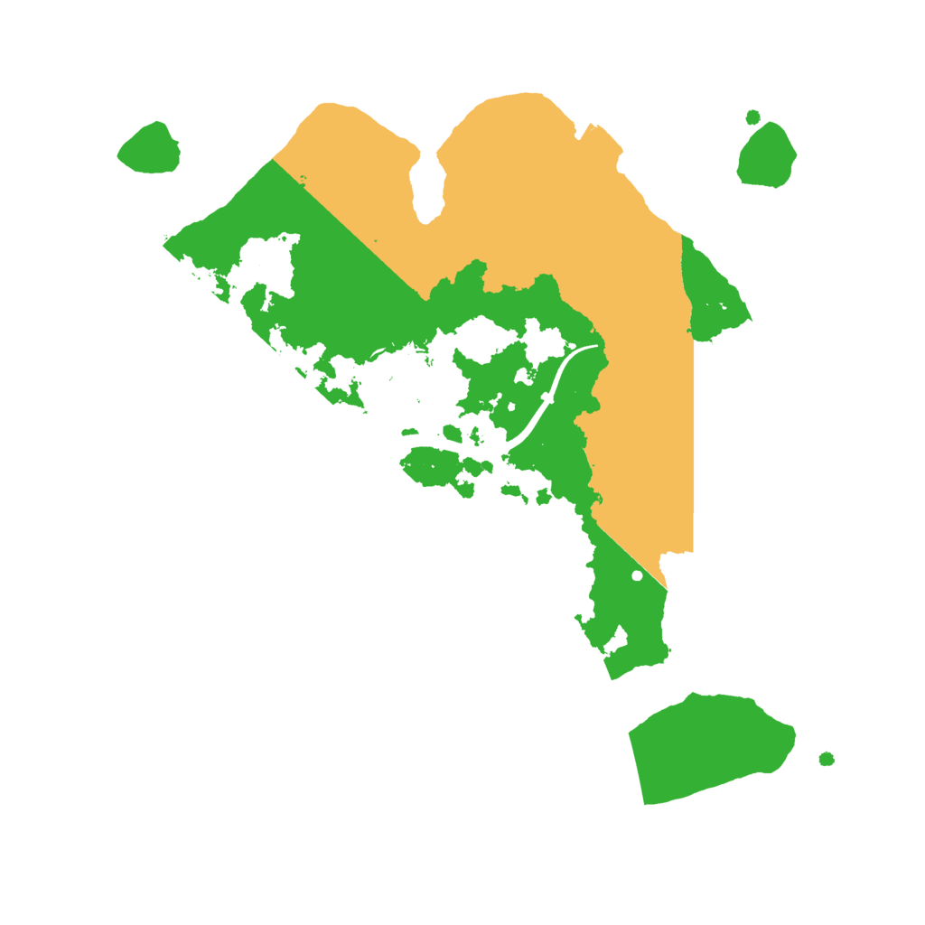 Biome Rust Map: Procedural Map, Size: 2500, Seed: 1524959094