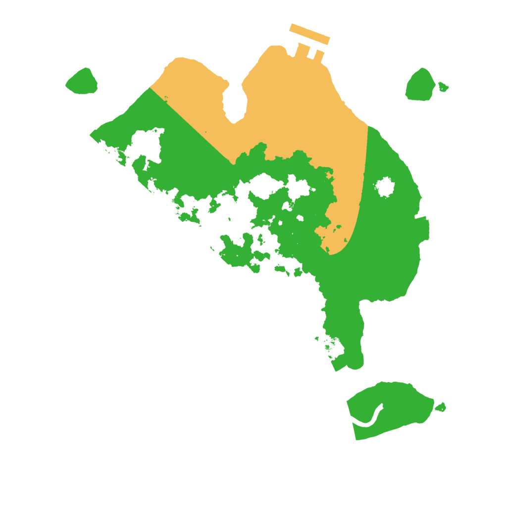 Biome Rust Map: Procedural Map, Size: 2500, Seed: 1524959094