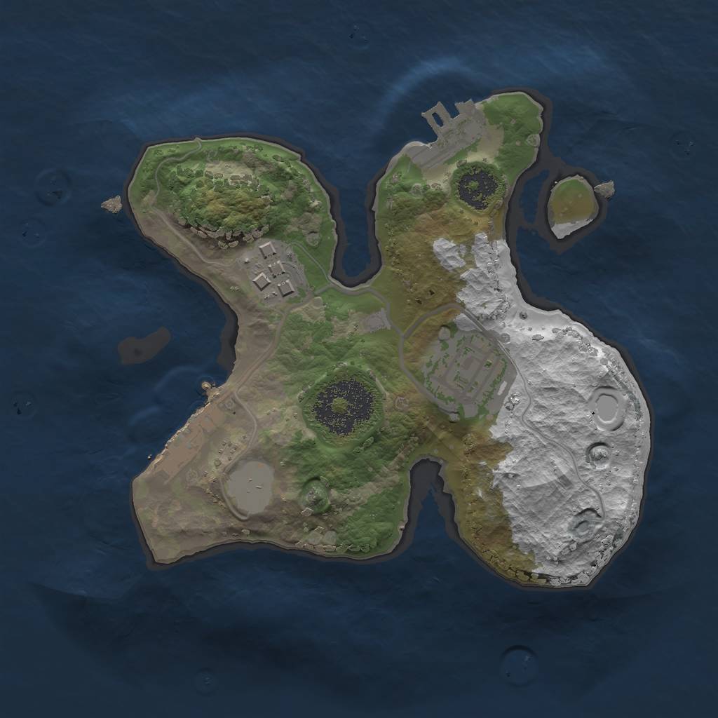 Rust Map: Procedural Map, Size: 1900, Seed: 36085, 9 Monuments
