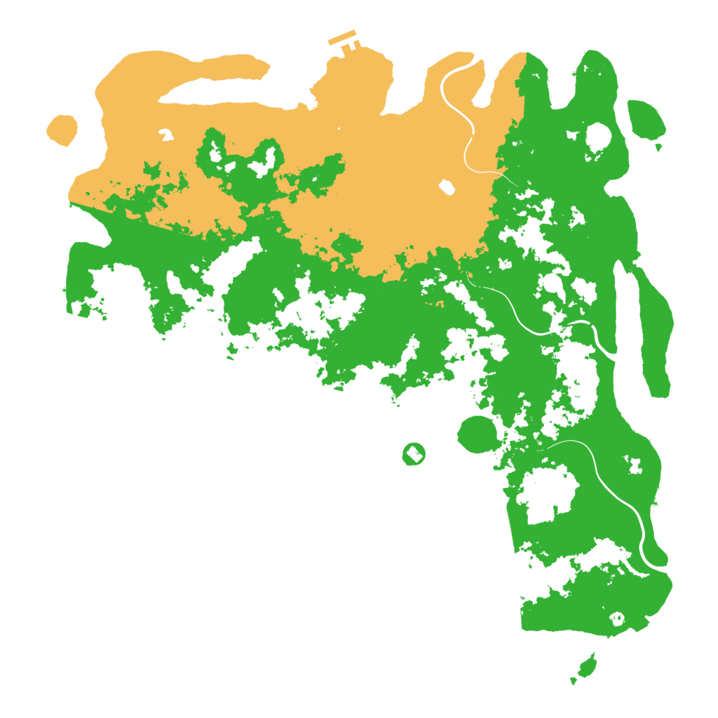 Biome Rust Map: Procedural Map, Size: 5052, Seed: 2147483647