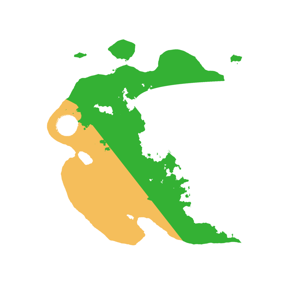 Biome Rust Map: Barren, Size: 2500, Seed: 1217953418