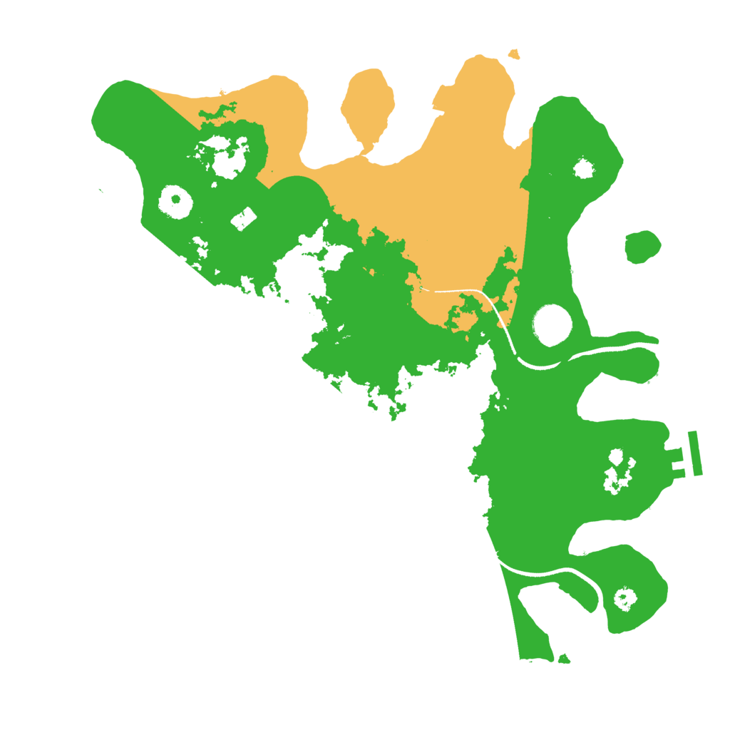 Biome Rust Map: Procedural Map, Size: 3300, Seed: 310204813