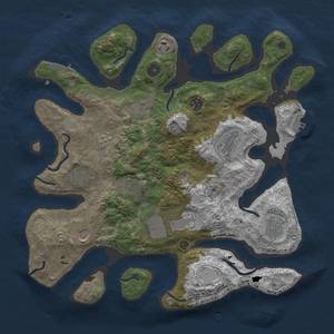 Thumbnail Rust Map: Procedural Map, Size: 3850, Seed: 228531951, 18 Monuments