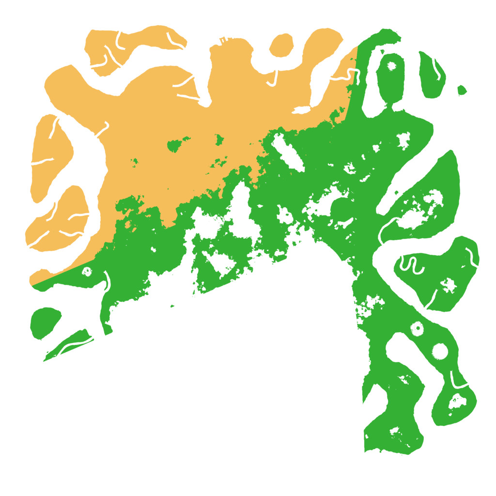 Biome Rust Map: Procedural Map, Size: 5500, Seed: 6599