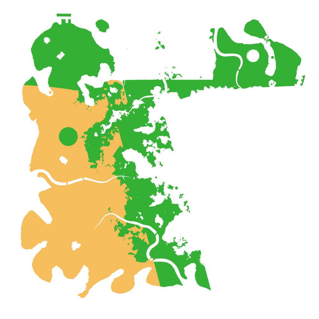 Biome Rust Map: Procedural Map, Size: 4500, Seed: 4505629