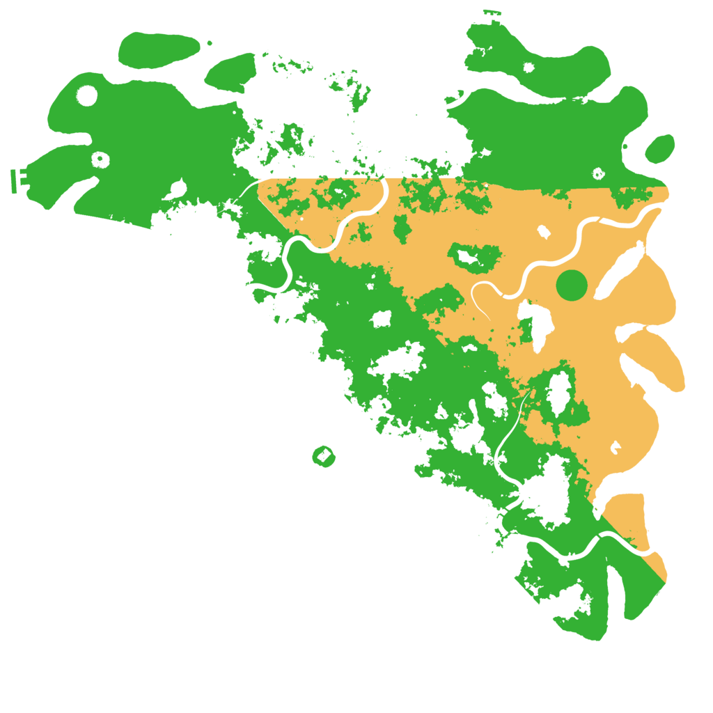 Biome Rust Map: Procedural Map, Size: 6000, Seed: 2834729