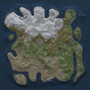 Thumbnail Rust Map: Procedural Map, Size: 3850, Seed: 1929986575, 19 Monuments