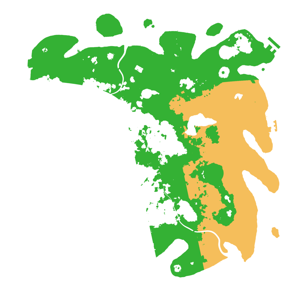 Biome Rust Map: Procedural Map, Size: 4000, Seed: 84563