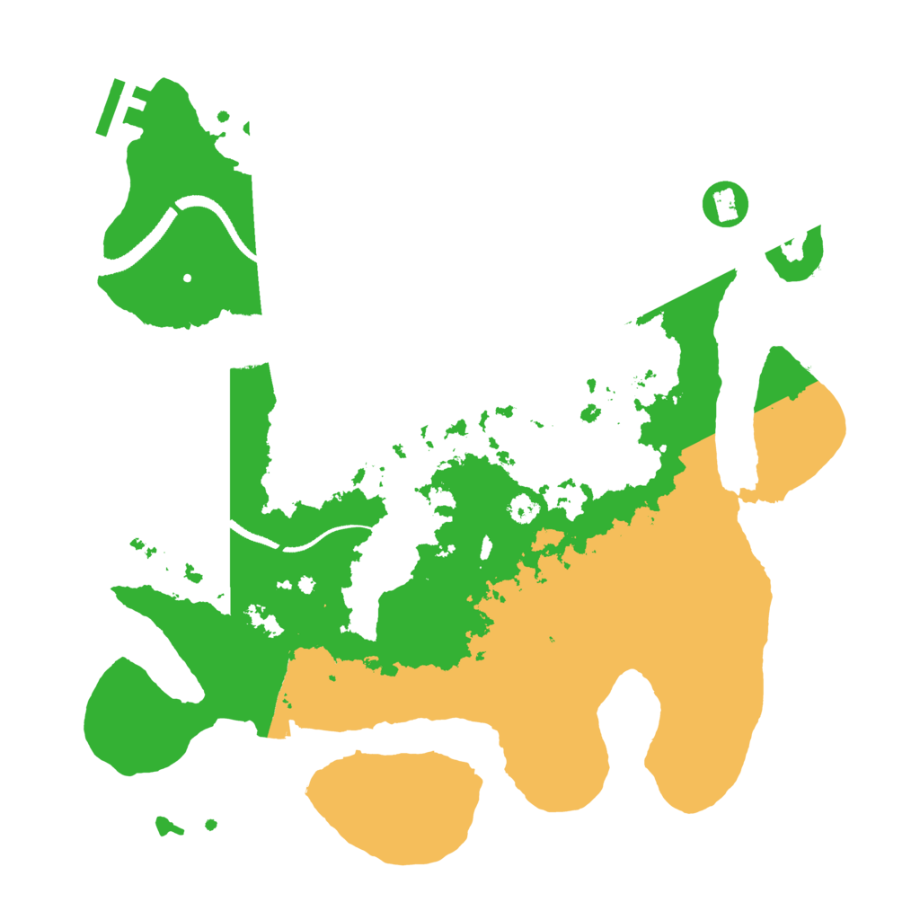 Biome Rust Map: Procedural Map, Size: 3200, Seed: 167