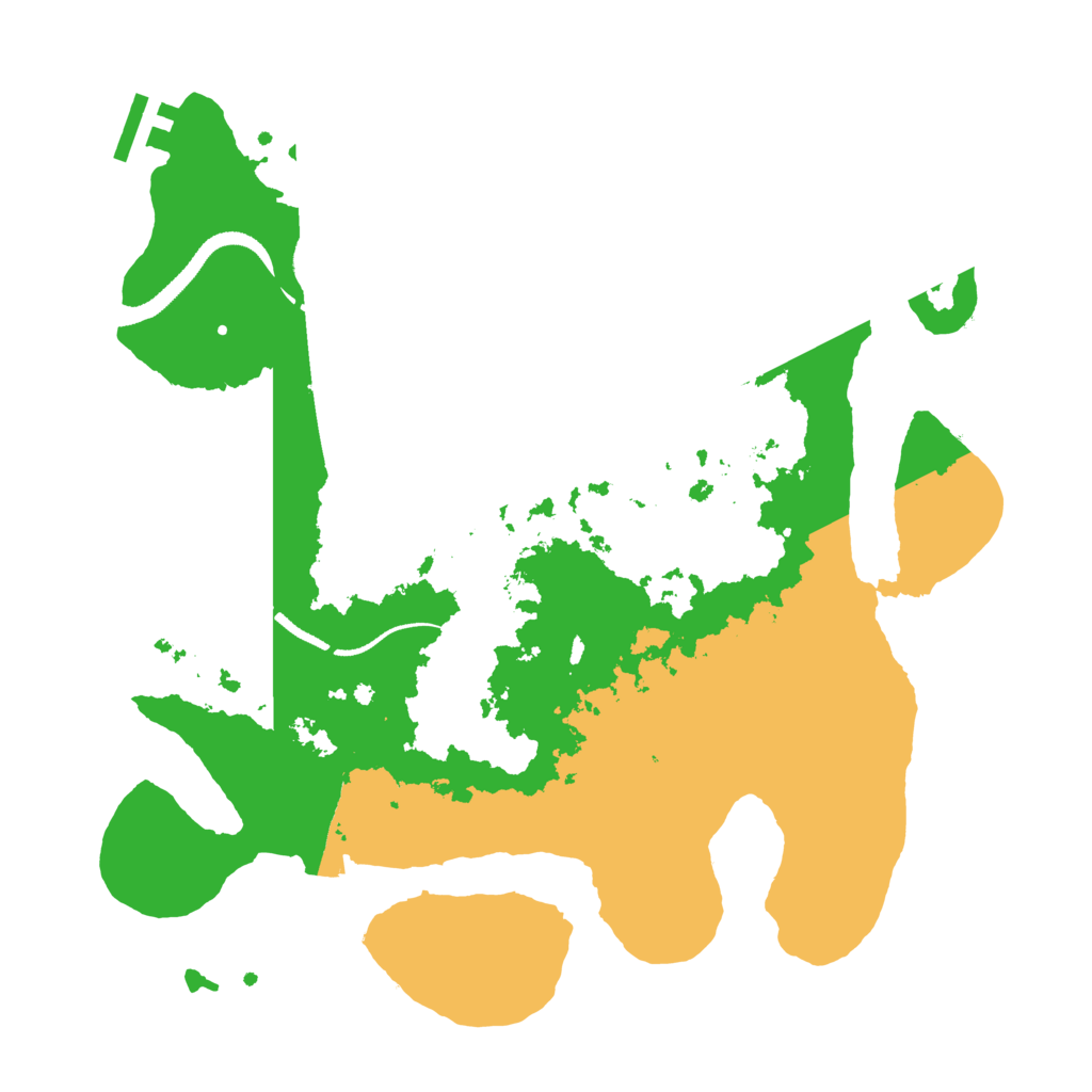 Biome Rust Map: Procedural Map, Size: 3200, Seed: 167