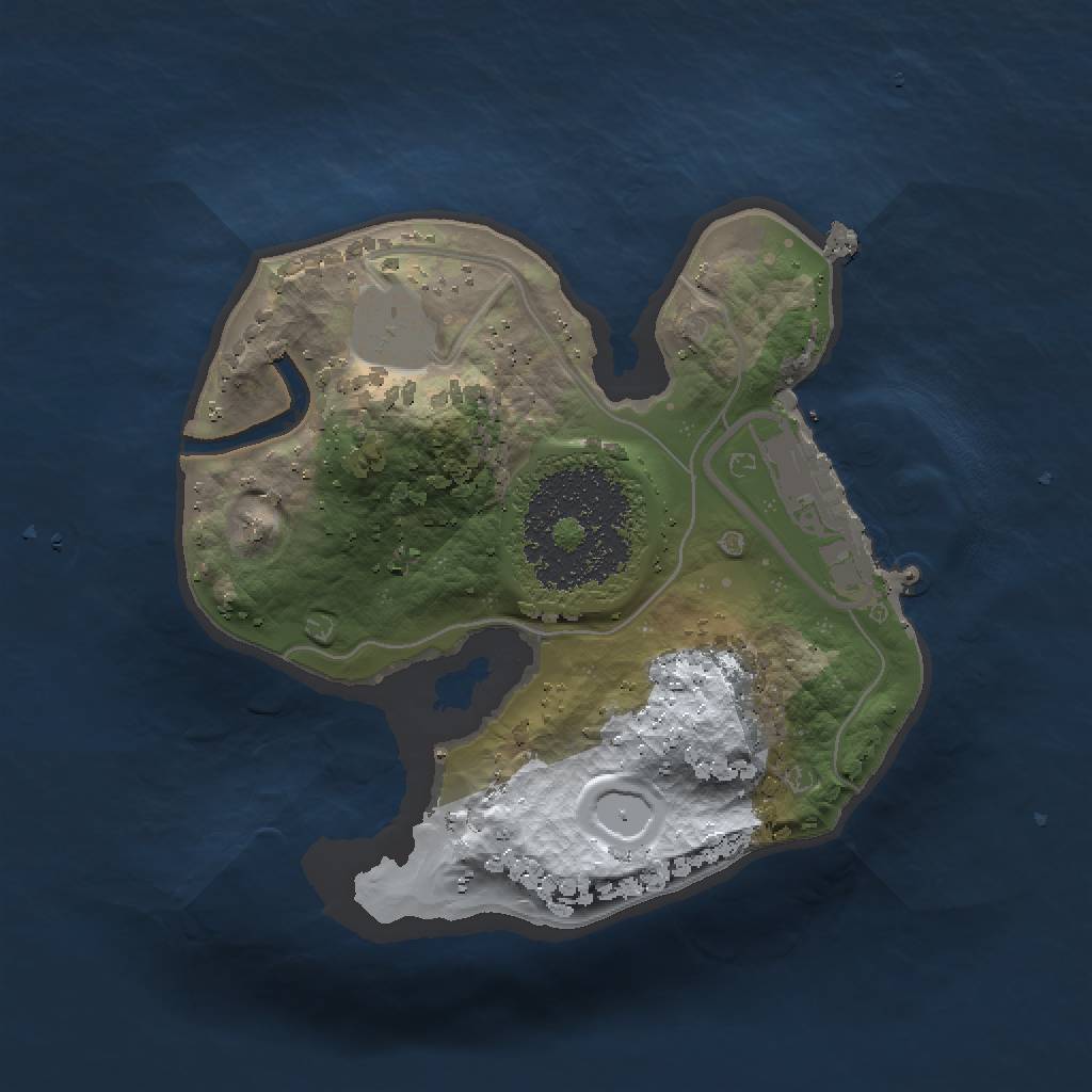 Rust Map: Procedural Map, Size: 1400, Seed: 1517598093, 5 Monuments