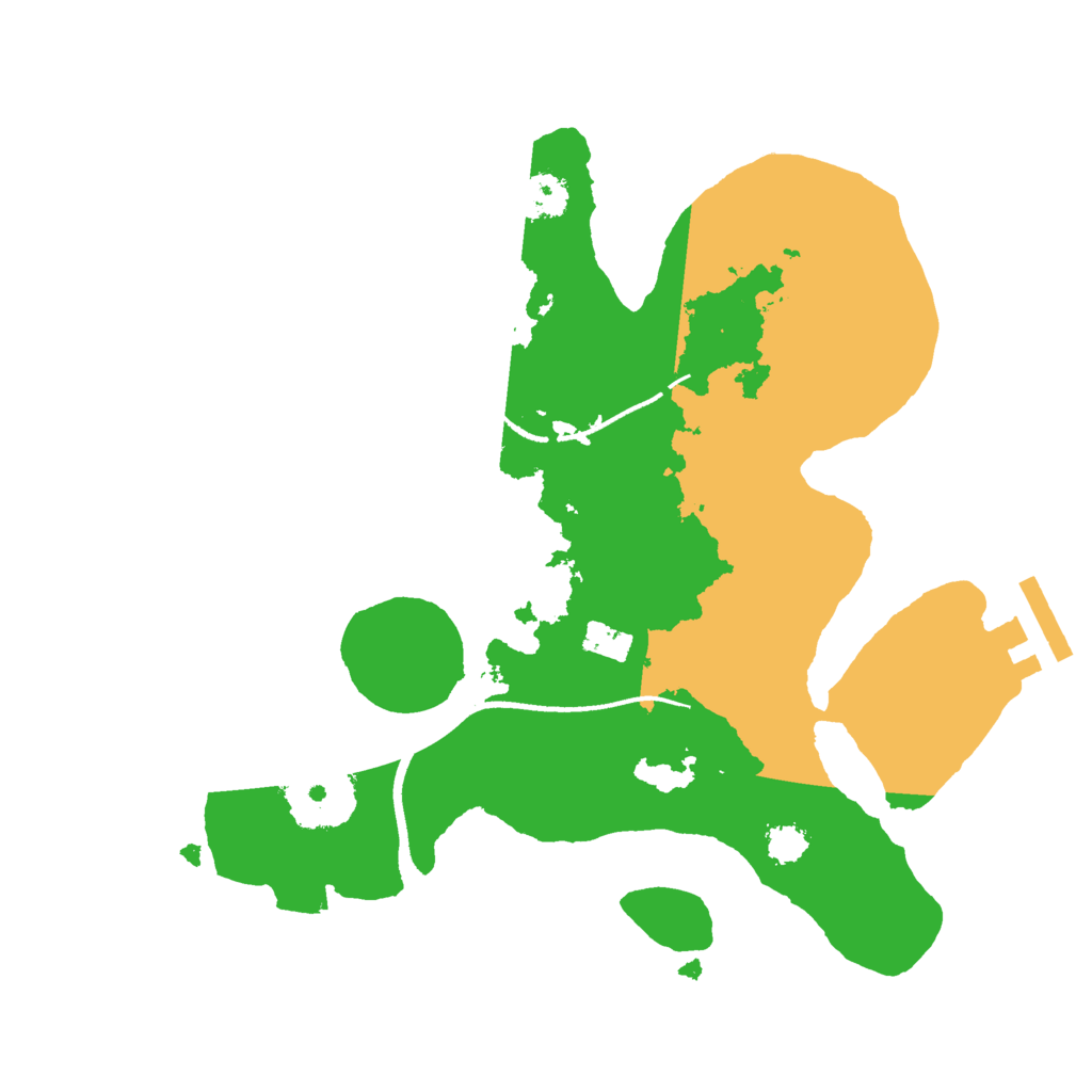 Biome Rust Map: Procedural Map, Size: 2500, Seed: 1353940090
