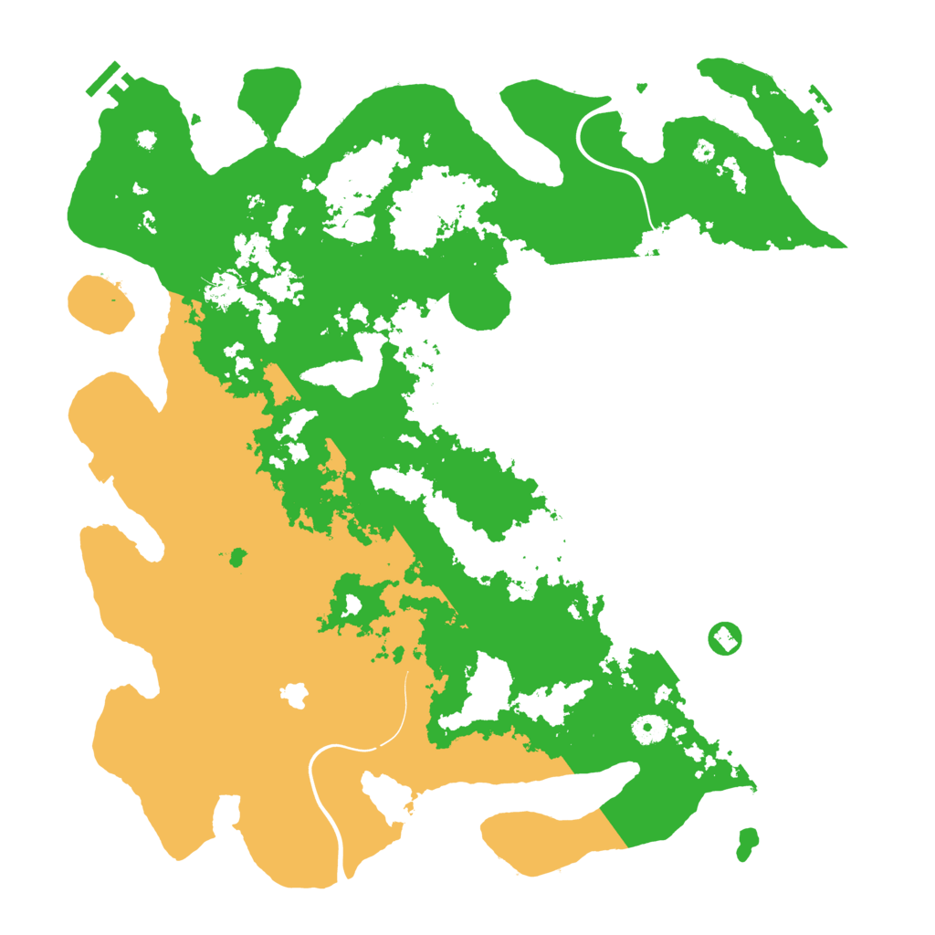 Biome Rust Map: Procedural Map, Size: 4400, Seed: 34567542