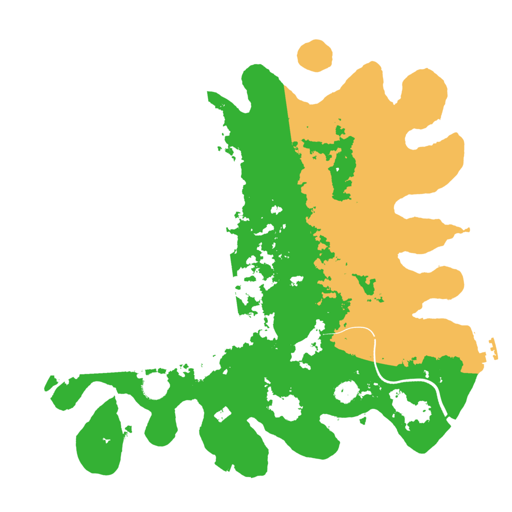 Biome Rust Map: Procedural Map, Size: 3520, Seed: 863396
