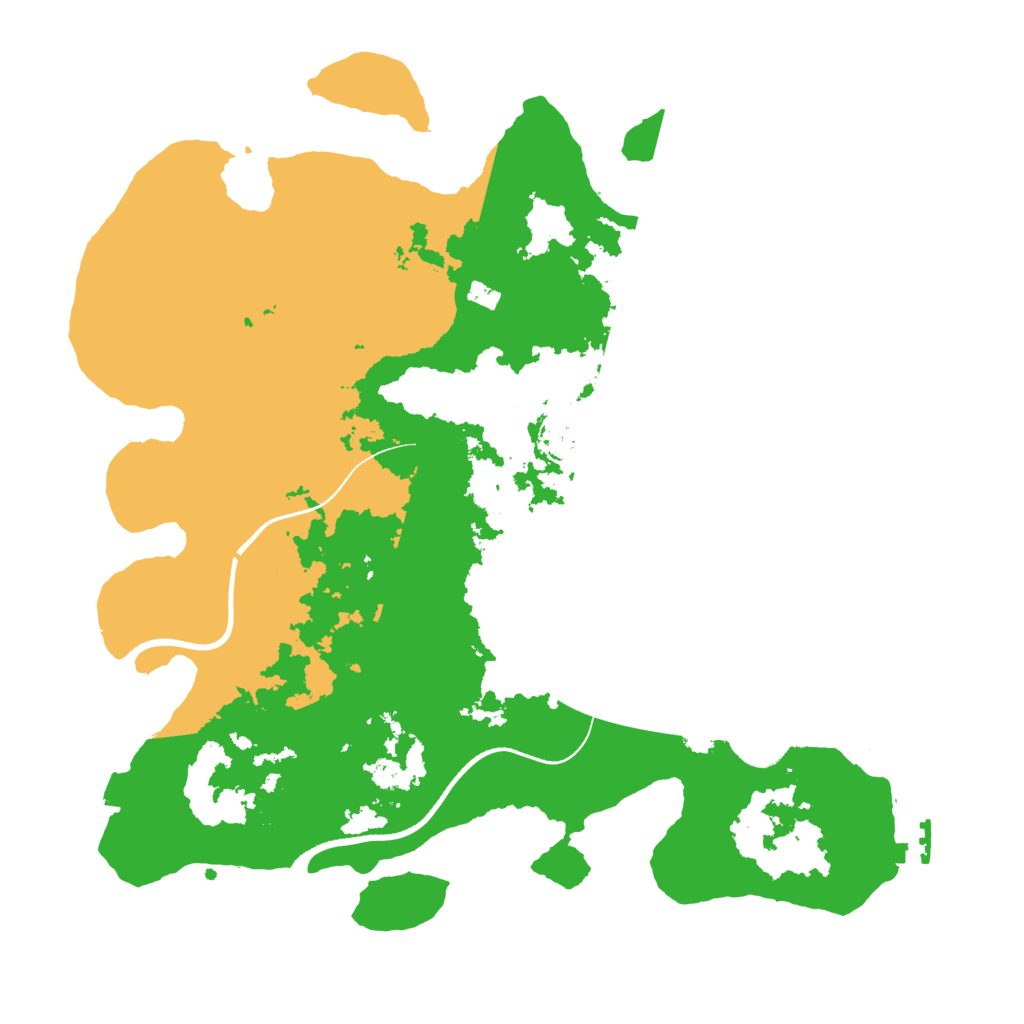 Biome Rust Map: Procedural Map, Size: 3500, Seed: 6587